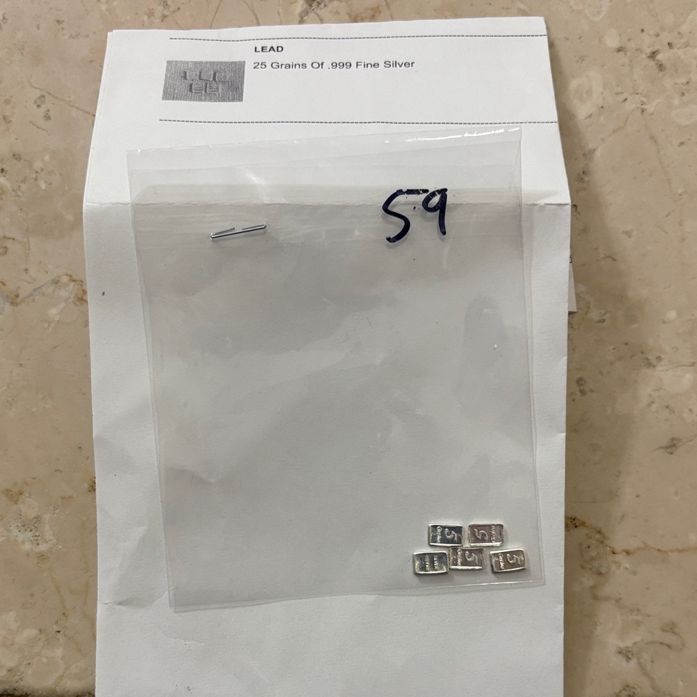 25 Grains of  .999 fine silver bars